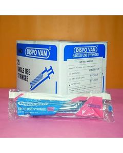 Dispovan Hypodermic 50mL Syringes without Needle, 1 Box (25) For single use only