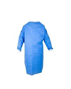 Medical Disposable Surgeon Gowns with Elastic Cuff, Non-Woven, Pack of 3