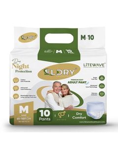 ELDRY Unisex Premium Soft Adult Pant Style Diapers, 10 Counts