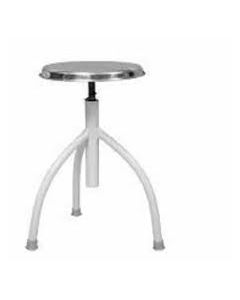 Mild Steel Hospital Revolving Stool - 3 Legs,S.S Top