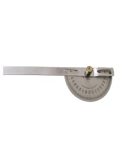 Goniometer Degree Protector Angle Measurement Scale Stainless Steel Metal 0-180 Degree