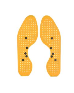POWER SOLE ACUPRESSURE Magnetic Shoe Sole with Pyramid Power (Yellow)
