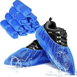 Disposable Shoe Boot Covers Waterproof, Pack of 100