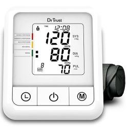 Dr Trust Digital Blood Pressure Monitor Machine with MDI Technology - 110 (White)