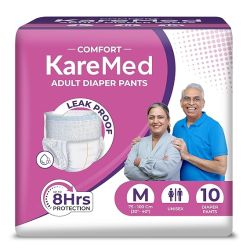 KareMed Comfort Adult Diaper Pants, 10 Count, Unisex