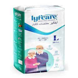 Lyfcare Adult Pull Up Diaper Pants for women & men, Pack of 20 Pcs