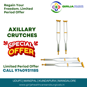 Axillary Crutches by Girija Surgicals
