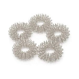 Acupressure Ring - Small Finger Rings Massage for Pain Relief, Pack of 5