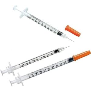 BD Ultra Fine Needle Insulin Syringes 100U 31G 6MM, Pack of 10