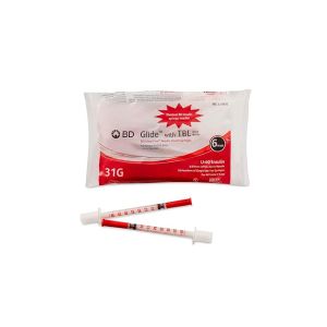 BD Ultra Fine Needle Insulin Syringes U40 31G 6mm, Pack of 10