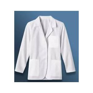 White Unisex Cotton Apron Full Sleeves For Medical Proffesion