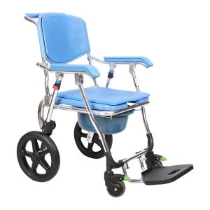 Mednor FC690L Aluminium Multipurpose Shower cum Commode Chair with Wheels