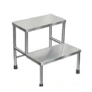 Mednor Stainless Steel Double Step Foot Stool