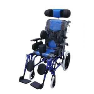 GHS Polaris K Peadiatric Wheelchair, Fully Reclining Wheelchair with Adjustable Headrest