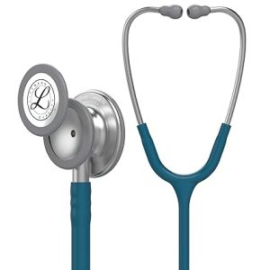 3M Littmann Classic III Monitoring Stethoscope, Caribbean Blue Tube, 27 inch, 5623