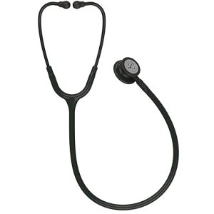 3M Littmann Classic III Monitoring Stethoscope, Black Edition Chestpiece, Black Tube, 27 inch, 5803