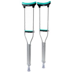 Mednor Tynor Auxiliary Crutch, Silver, Pack of 2