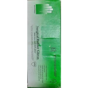 Non-Sterile Surgical Rubber Gloves, Pack of 10 Pair