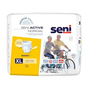 Seni Active Normal Breathable Pant Style Adult Diapers, Pack of 10
