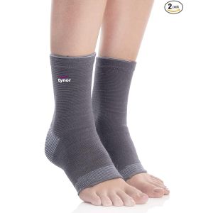 TYNOR Anklet Comfeel, Grey, Pack of Pair