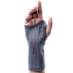 TYNOR Elastic Wrist Splint, Grey, Left, 1 Unit