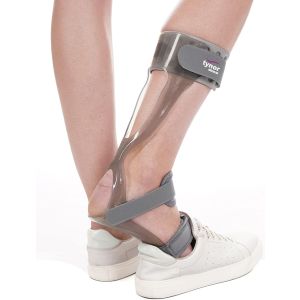 TYNOR Foot Drop Splint, Grey, Left, 1 Unit
