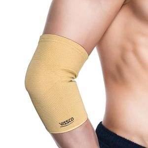 Vissco Elbow Support, Pain Relief Belt for Elbow, Beige, Pack of 1