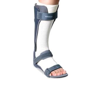 Vissco Foot Drop Support with Foam Padding, Left (Grey)