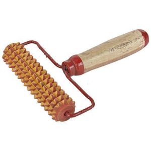 WOODEN HAND ROLLER ACUPRESSURE WITH HANDLE