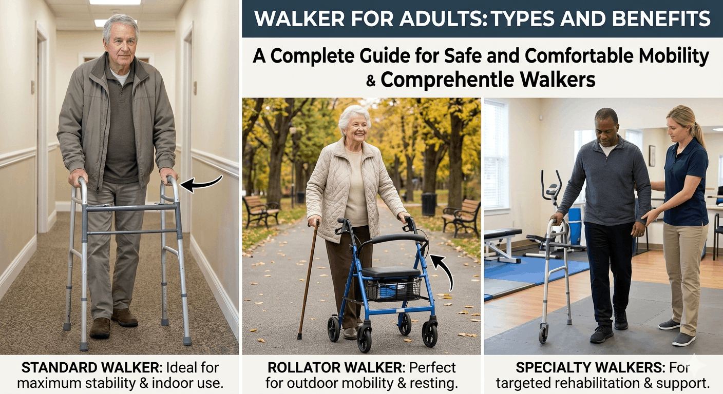 Walker for Adults: Types and Benefits