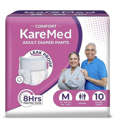 KareMed Comfort Adult Diaper Pants, 10 Count, Unisex
